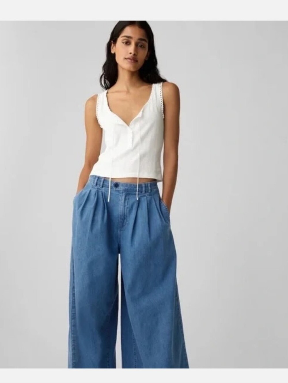 DOEN GAP POINTELLE KNIT TOP